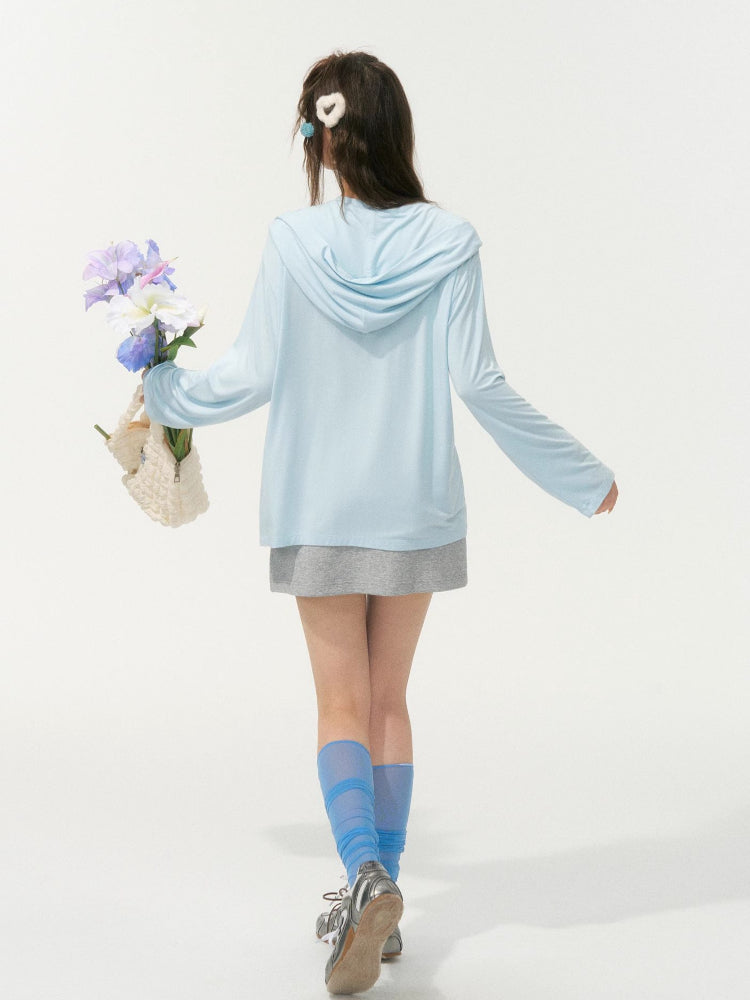 Lazy Style Layered Sun Protection Top