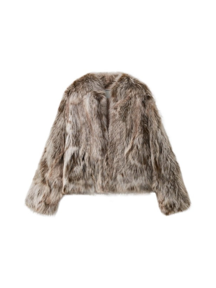 Brown Fox Fur Coat