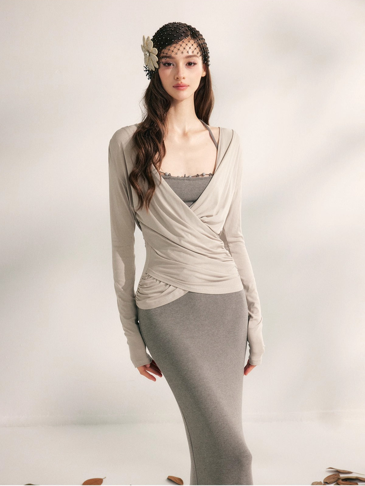 Autumn Tea Modal Knit Blouse
