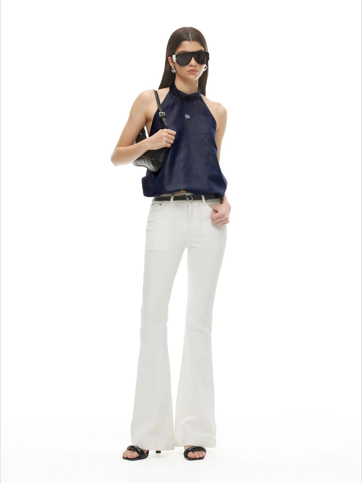 Bubble Hem Denim Camisole