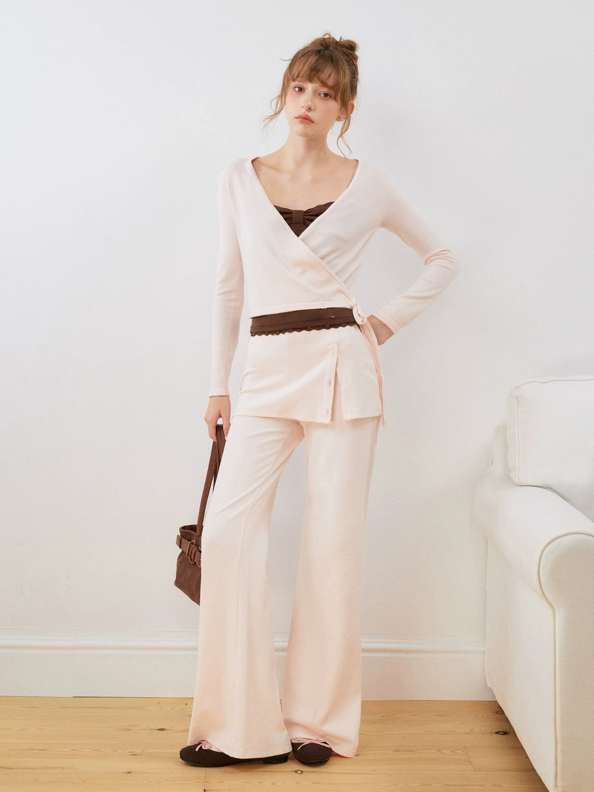 Bow Lace Trim Camisole Top