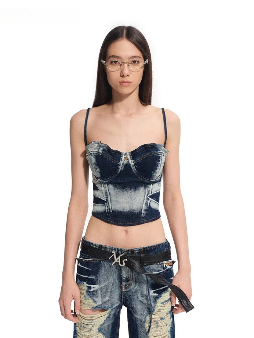 Volcano Denim Bustier