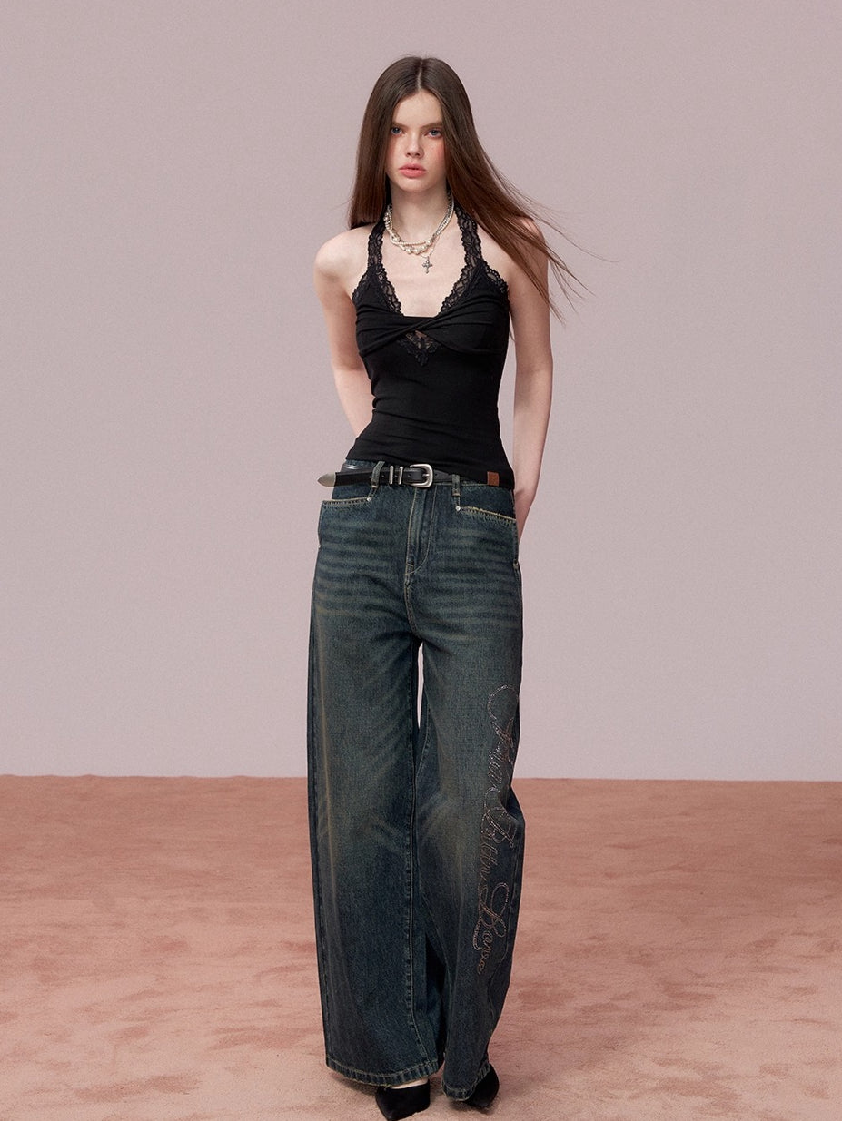 Lace Detail Layered Tank