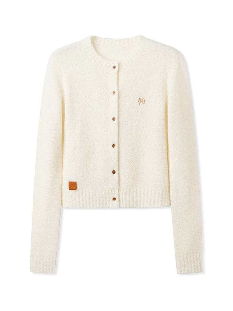 Polar Wool Loop Knit Cardigan