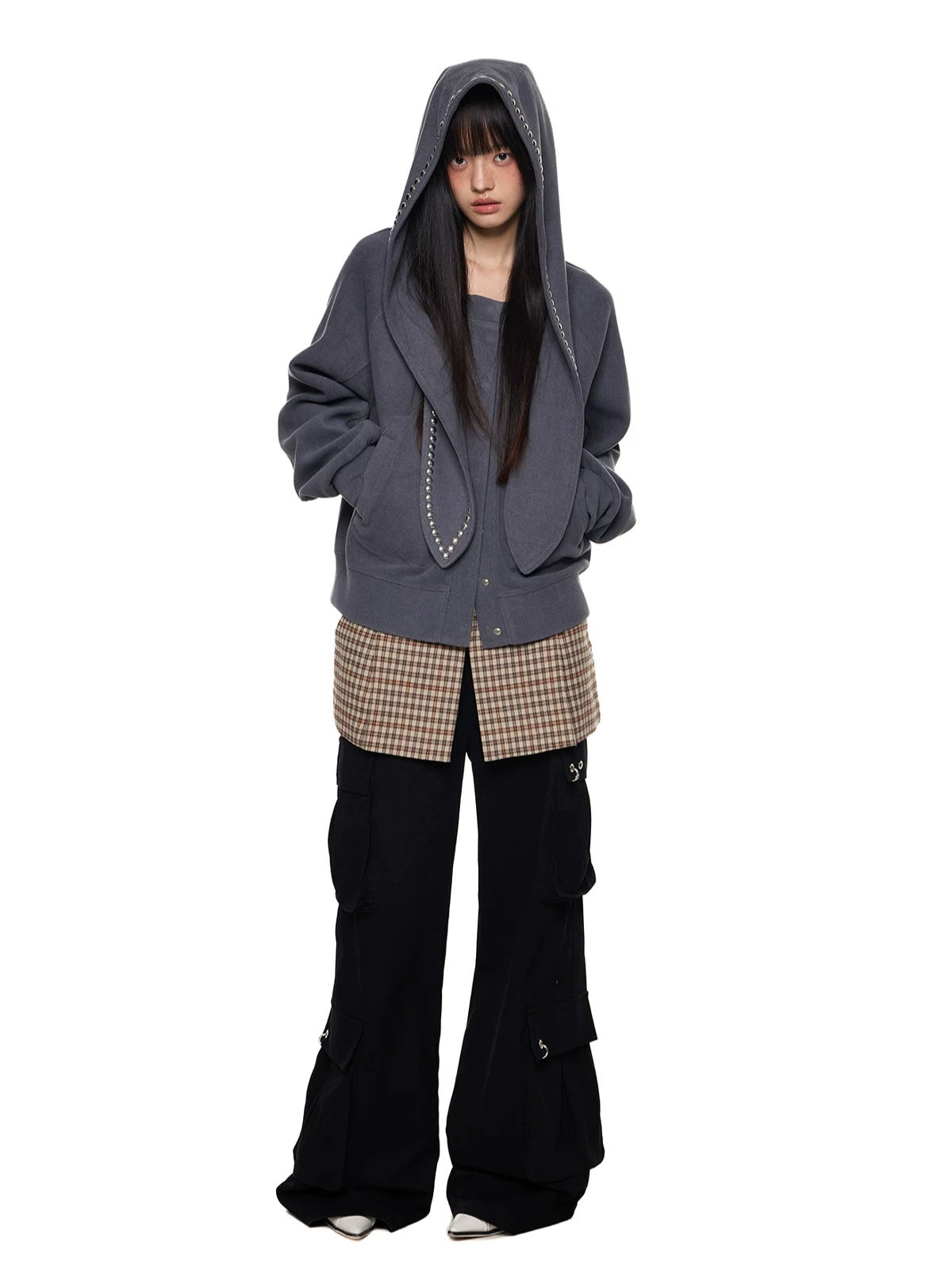 Rabbit Ear Rivet Hoodie