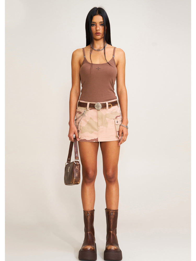 Compass Wild Road Cargo Skirt Sand