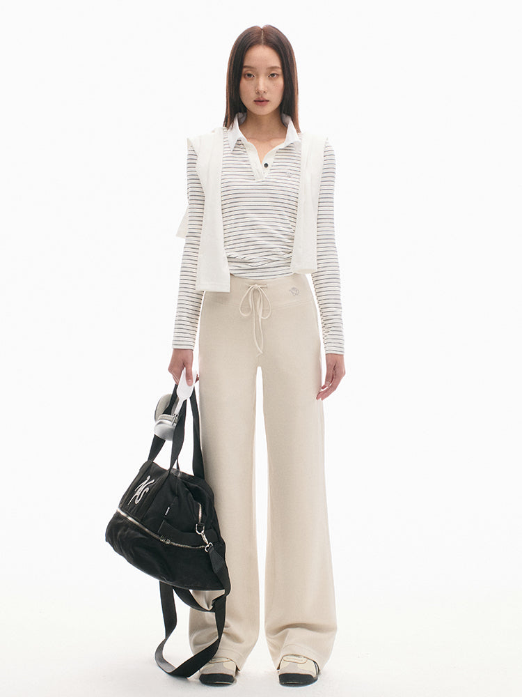 Vintage Slim Fit Black & White Striped T-shirt