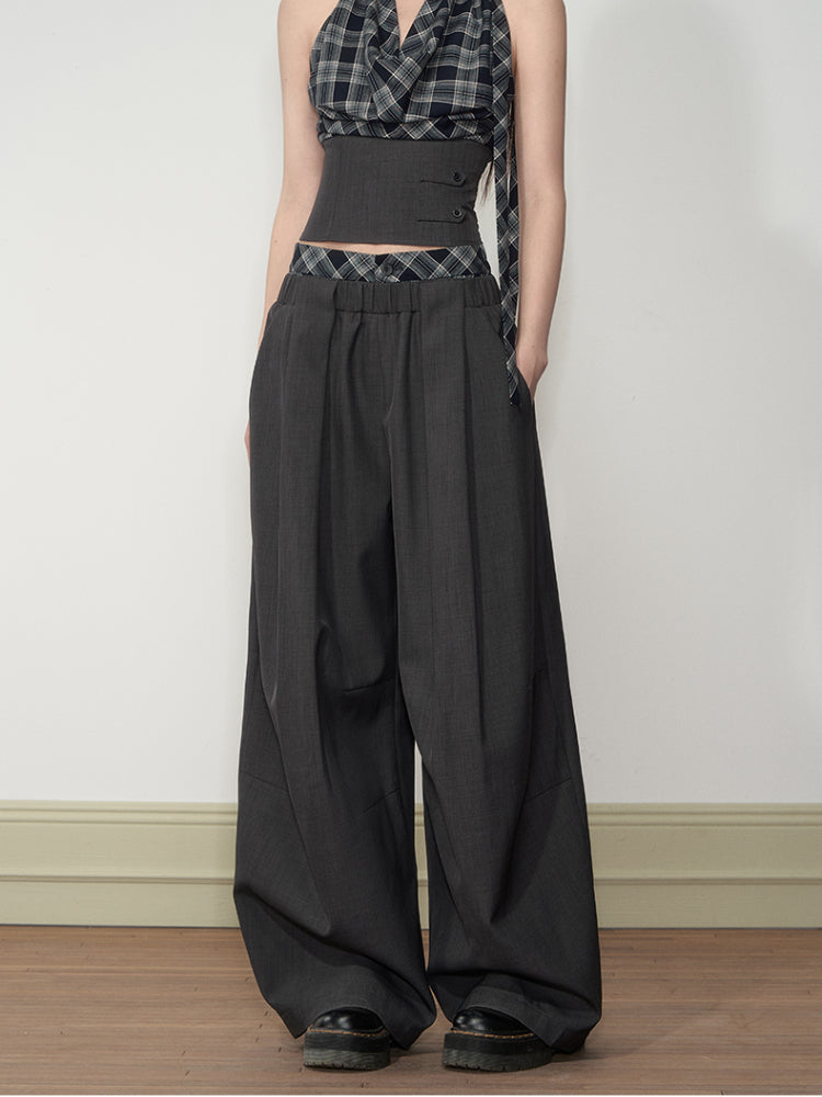 Checkered Halter Top & Pants Set
