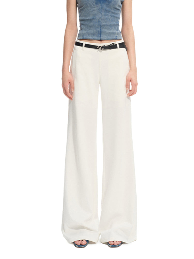 Beibai Mid-rise Fitted Flare Pants