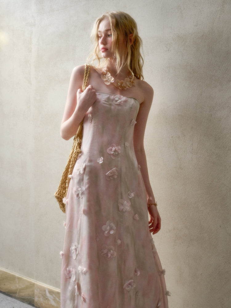 Romantic Moments in Pastel Island Long and Short Dress