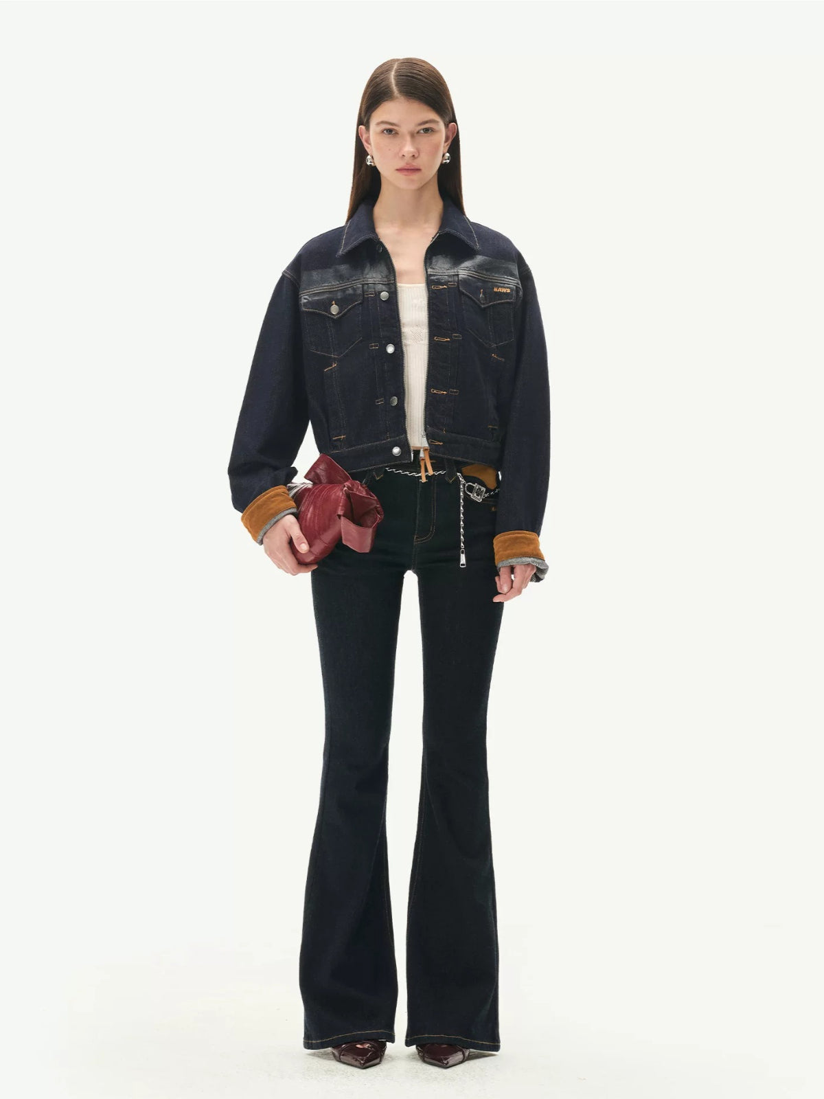 Double Placket Denim Jacket