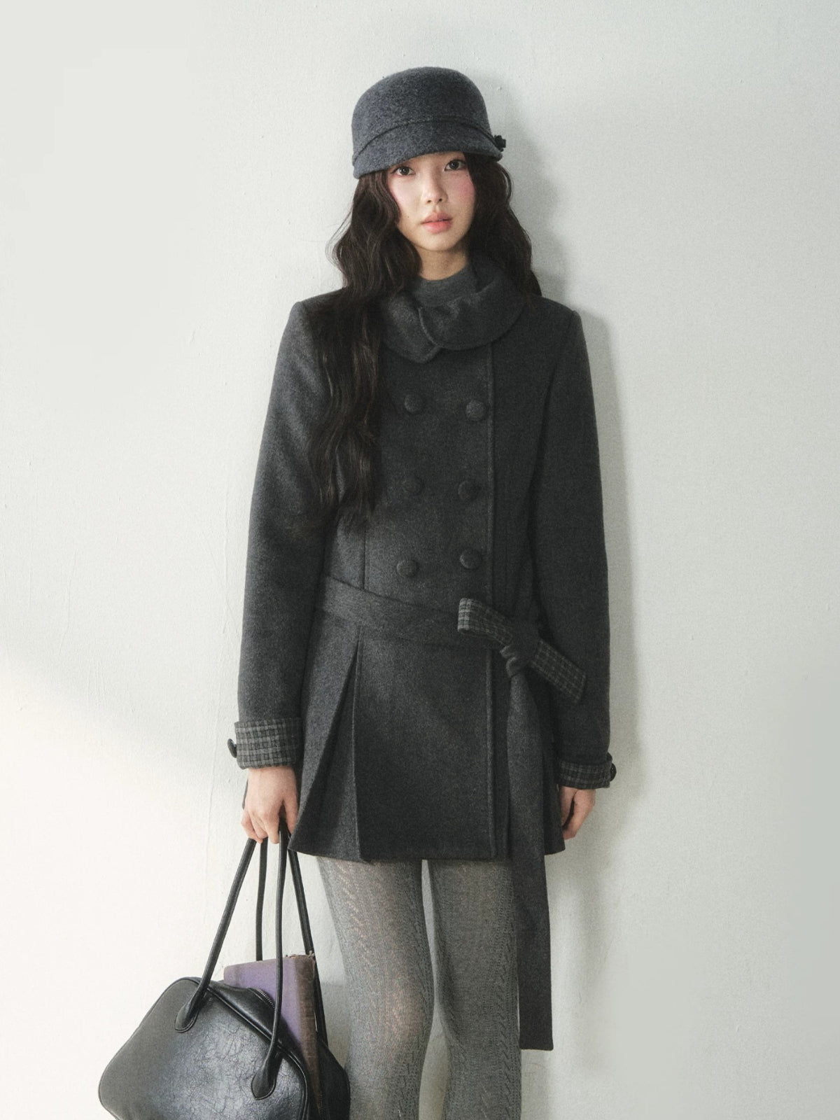 Vintage Peter Pan Collar Wool Coat