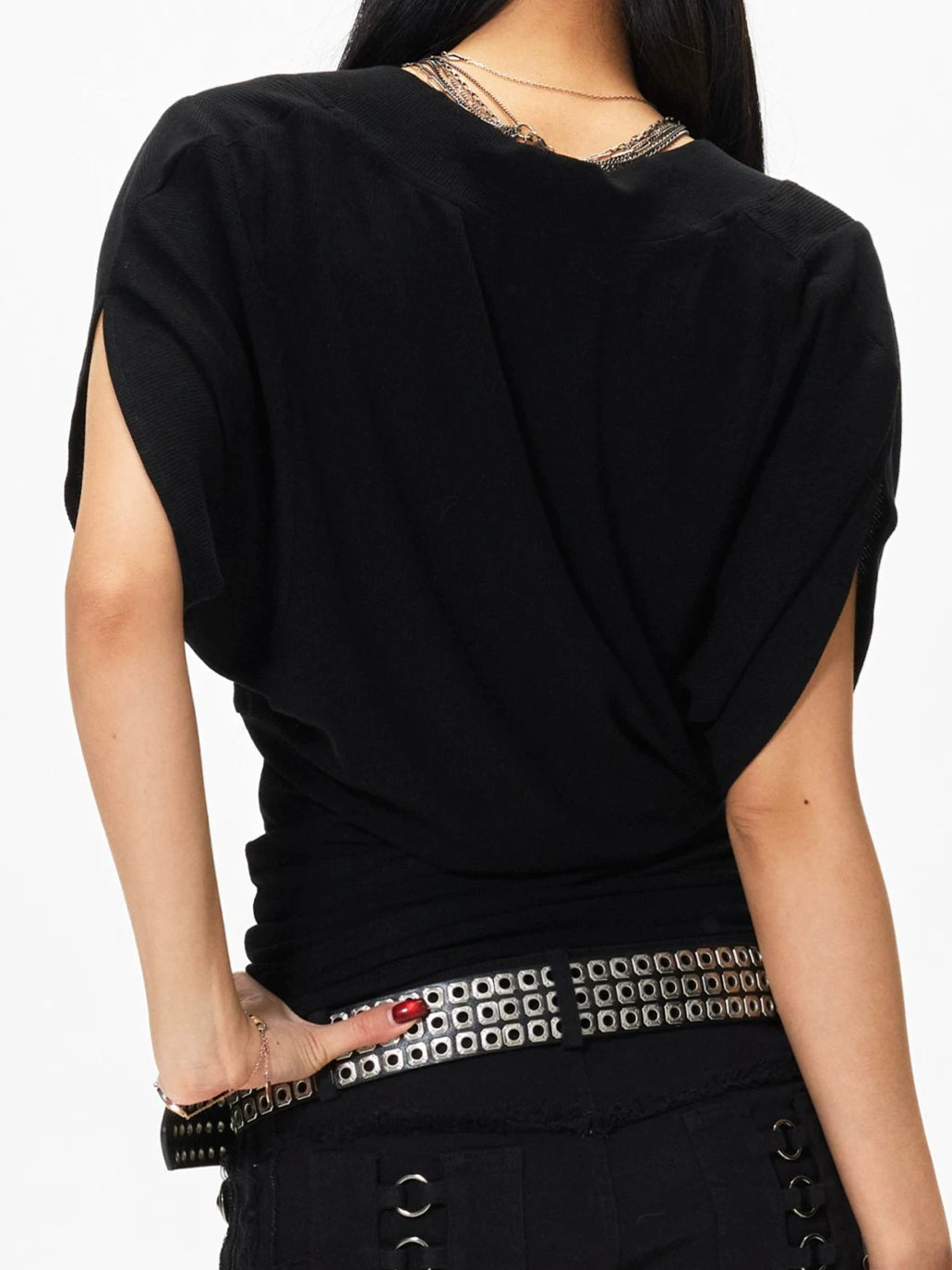 V Neck Batwing T-Shirt