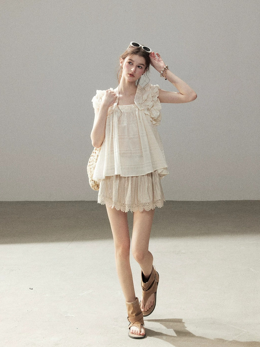 French Puff Sleeve Top