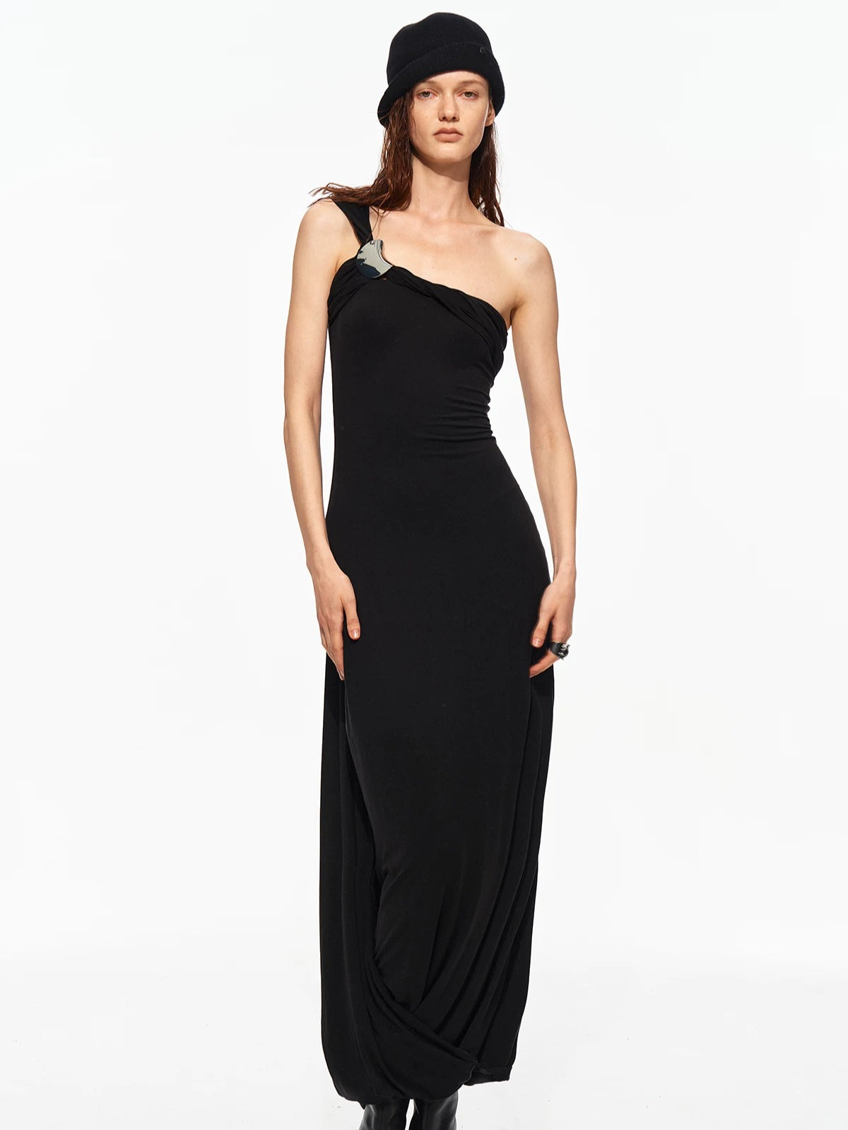 Ruched Halter Dress