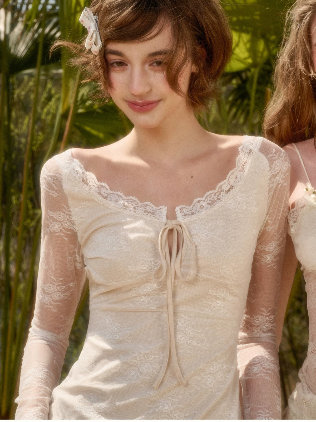 Lace Long Sleeve Top