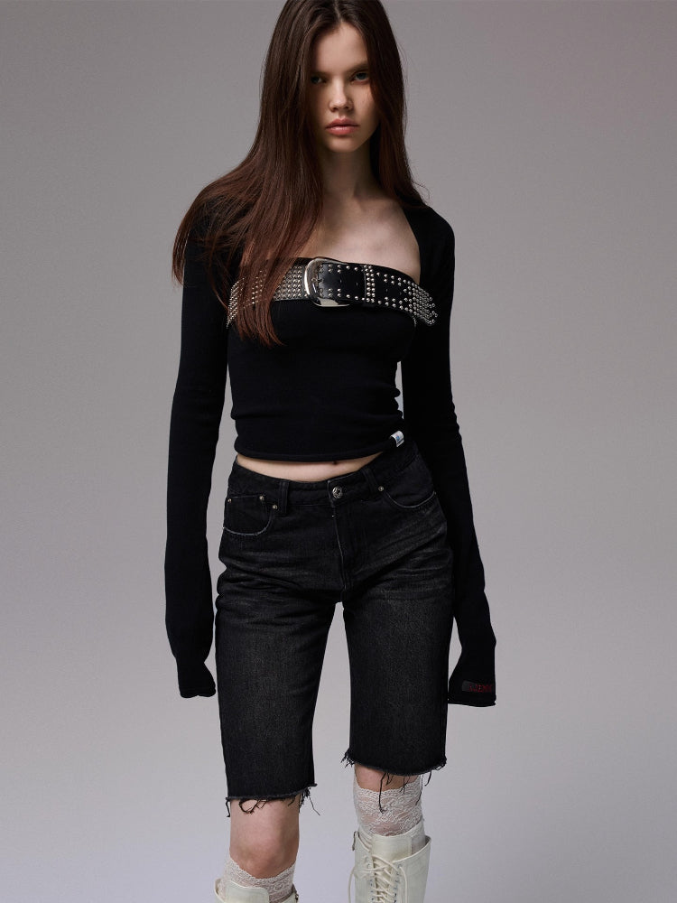 Solid Knit Two-way Set