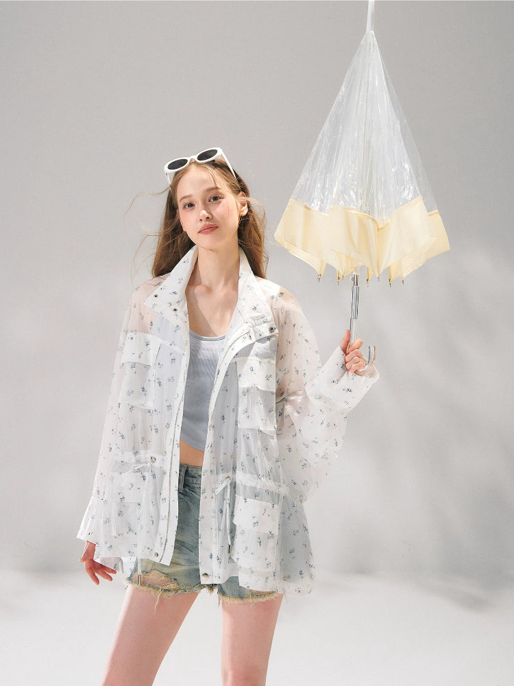 Floral Batwing Cover-up