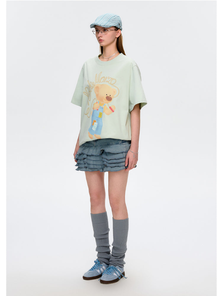 Skipping Bear Crew Neck T-shirt