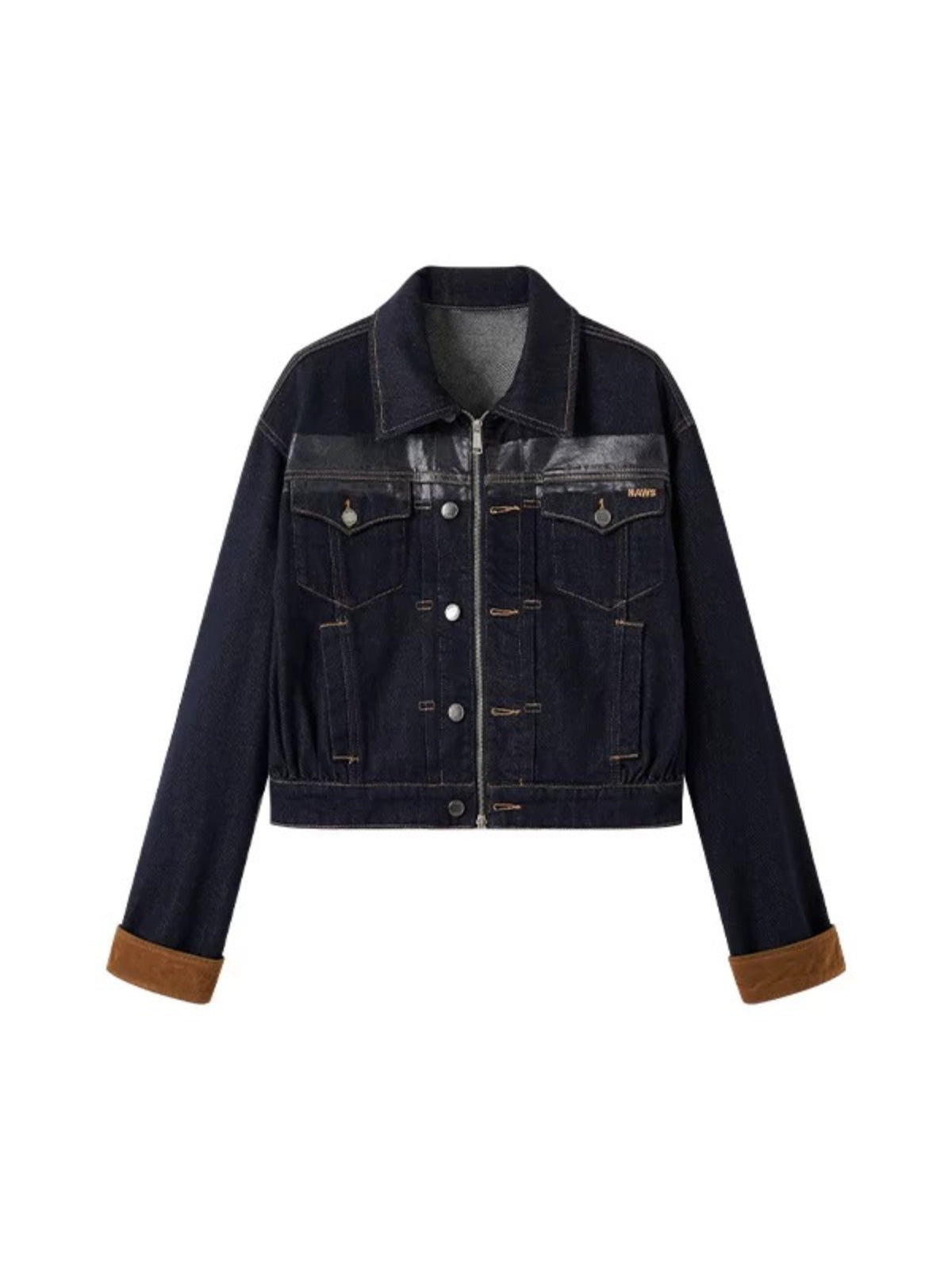 Double Placket Denim Jacket