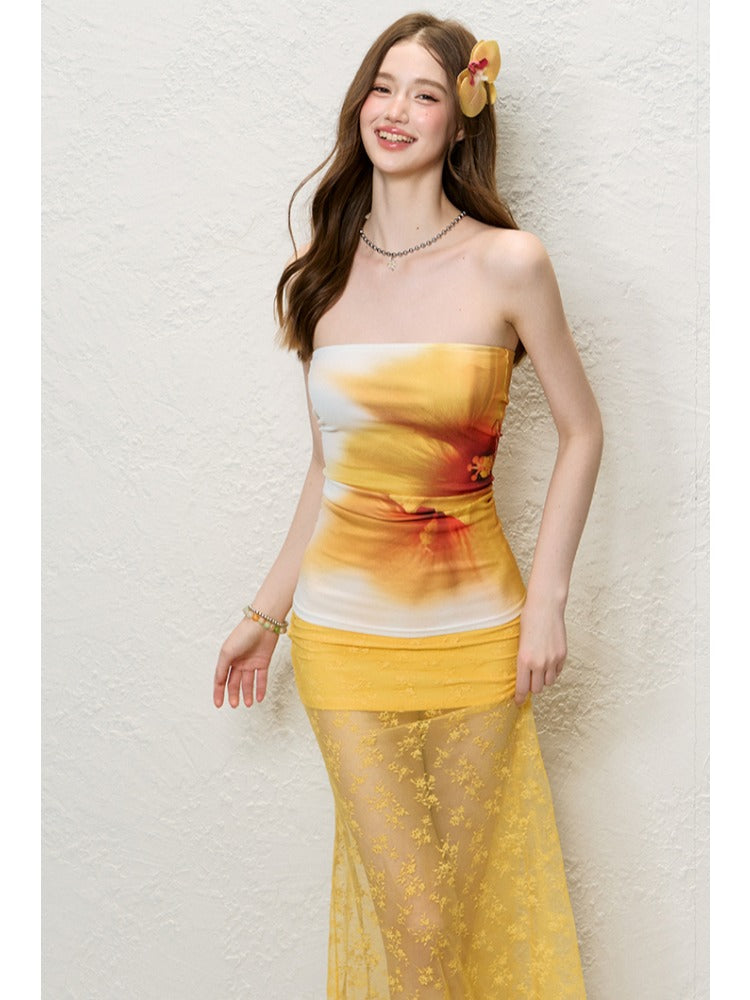 Adjustable Floral Ruched Blouse