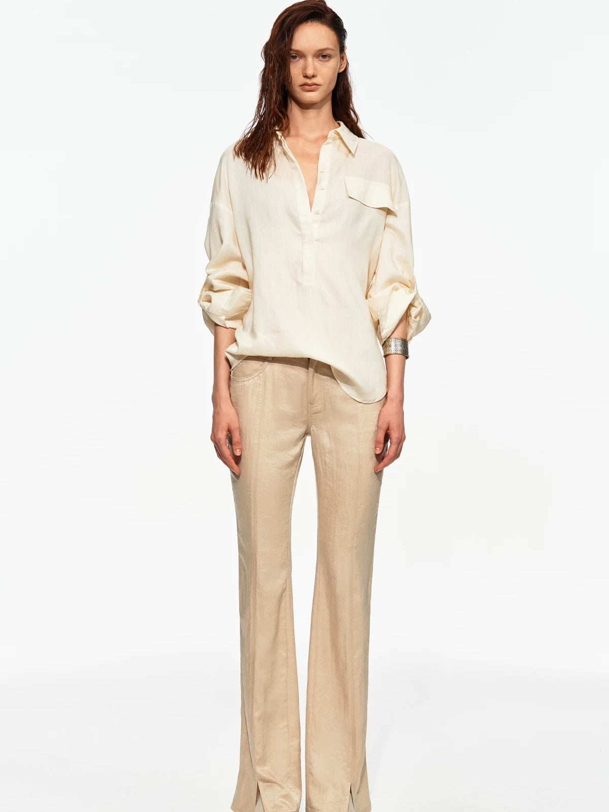 Satin Flare Pants