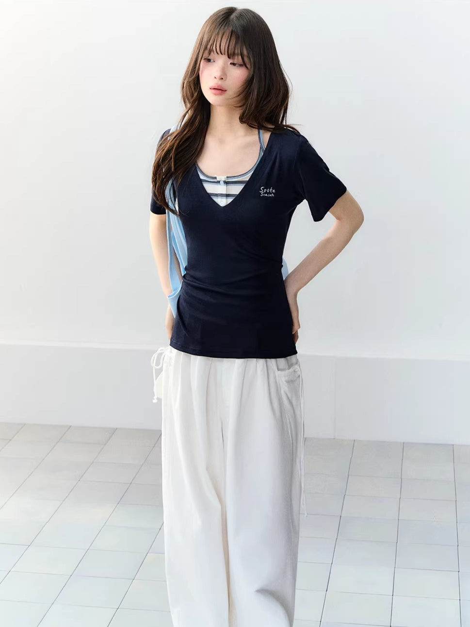 Lyocell Halter Two-Piece Set