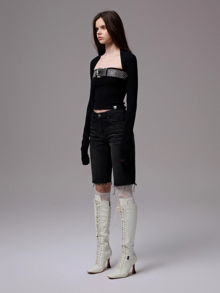 Solid Knit Two-way Set