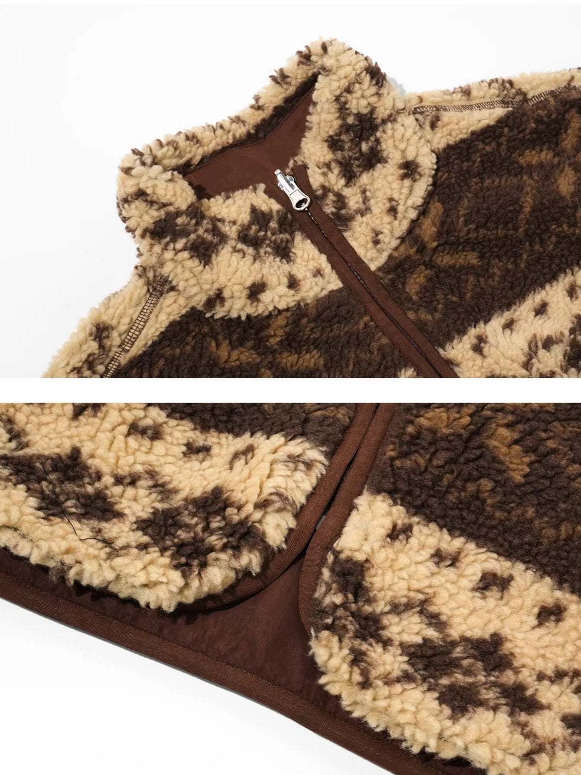 Reversible Fair Isle Fleece Jacket