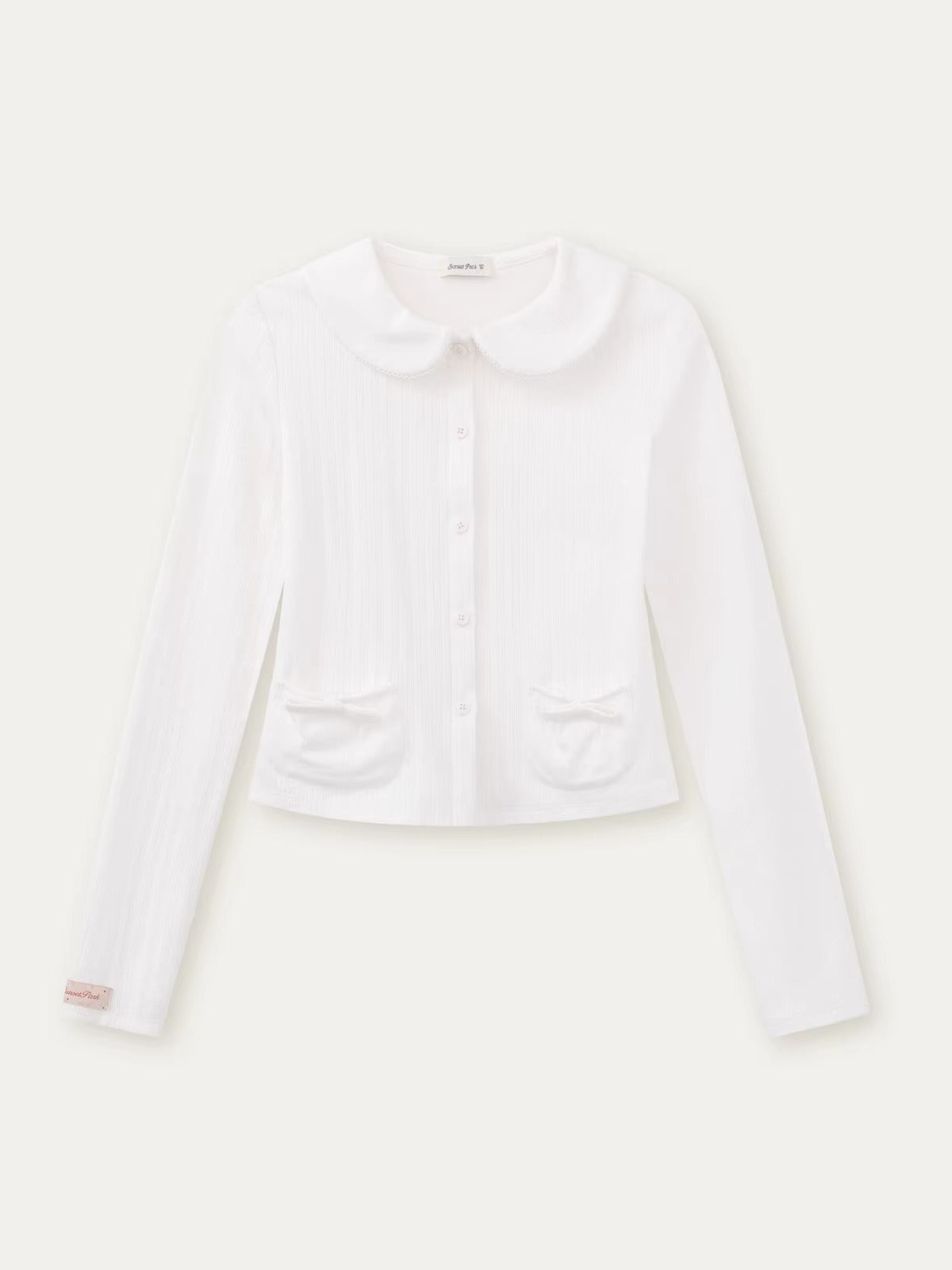 Floral Collar Cardigan & Shorts Set