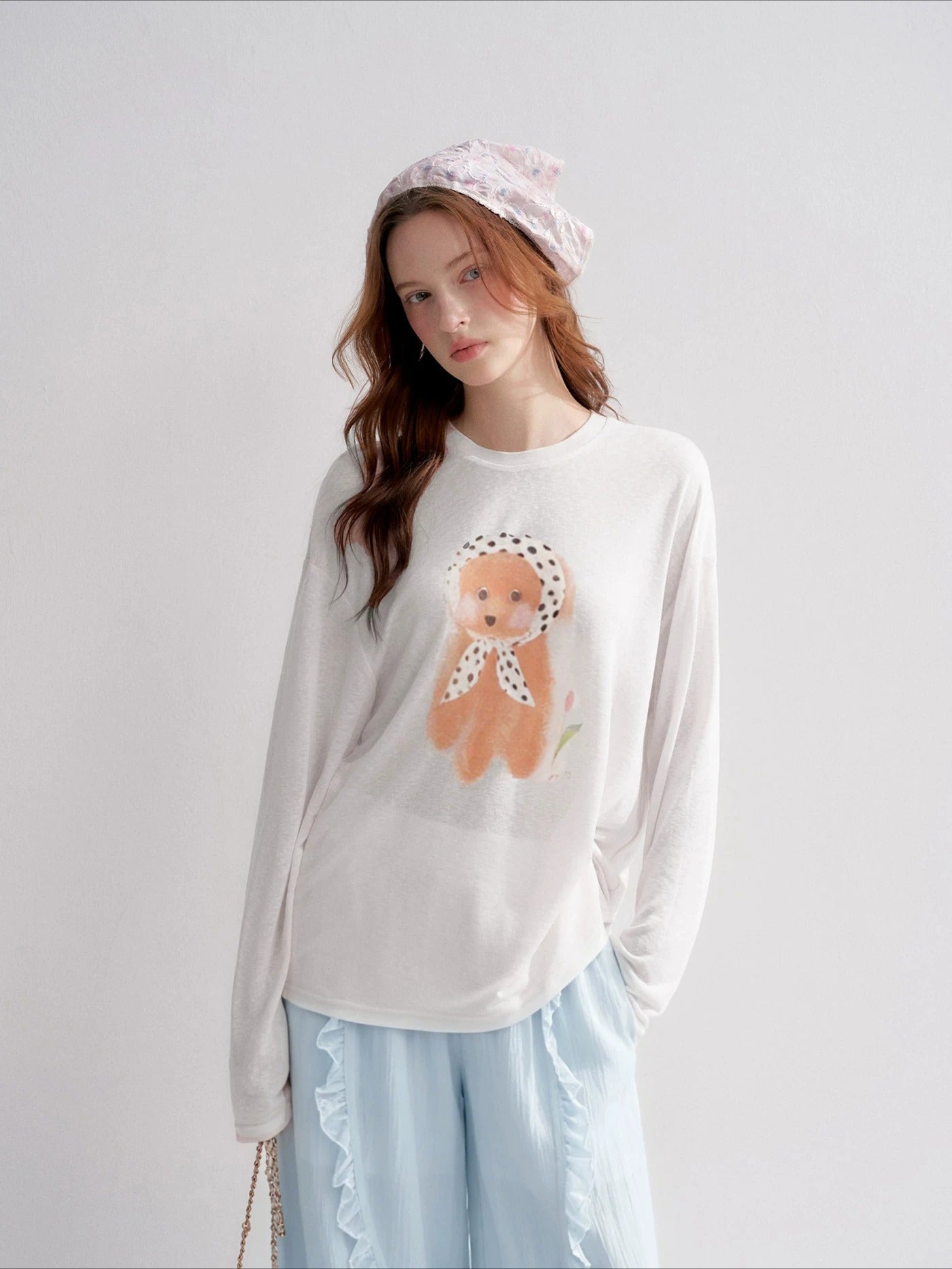 Dog Print Blouse
