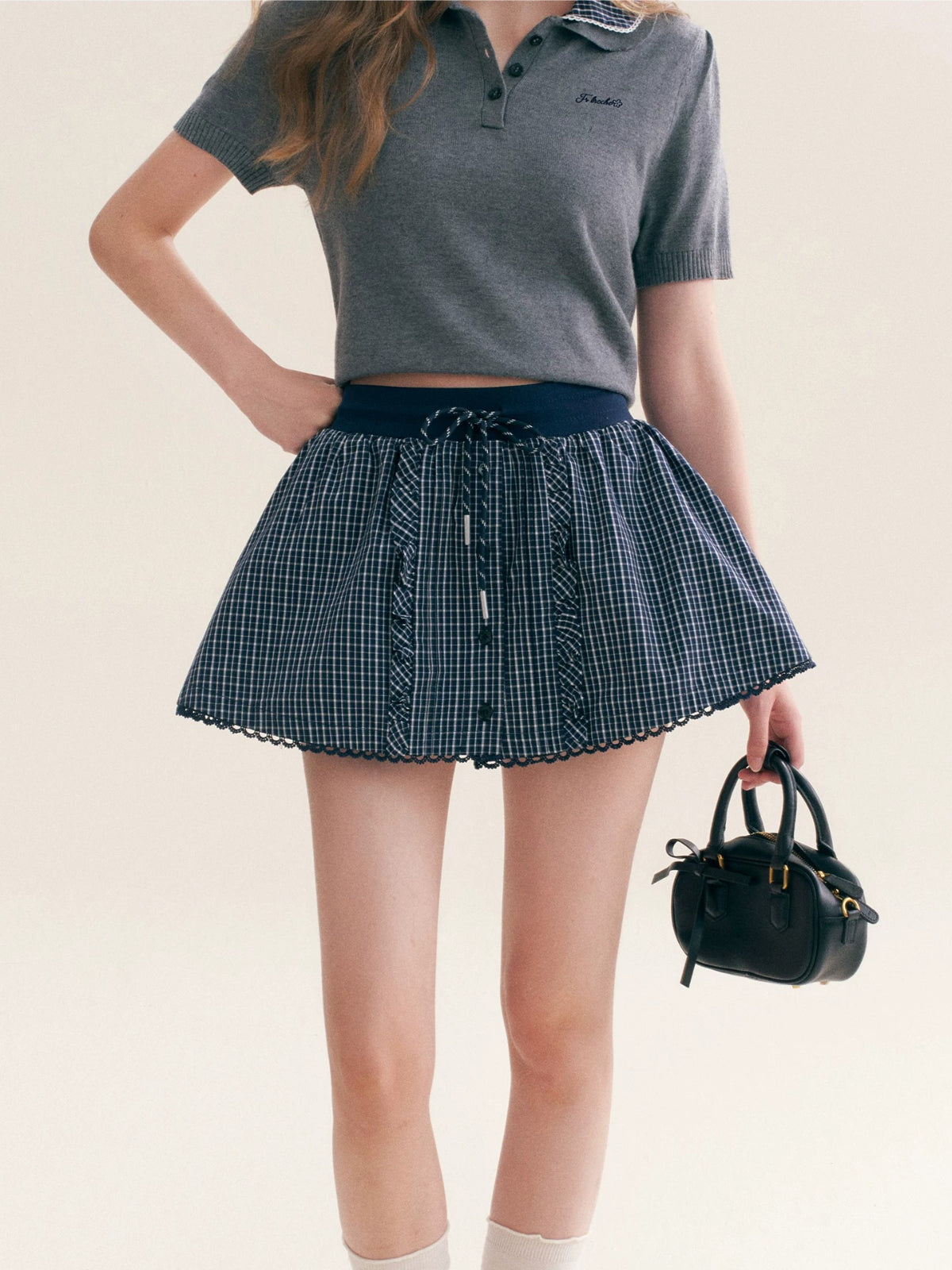 Wool Polo Knit Set