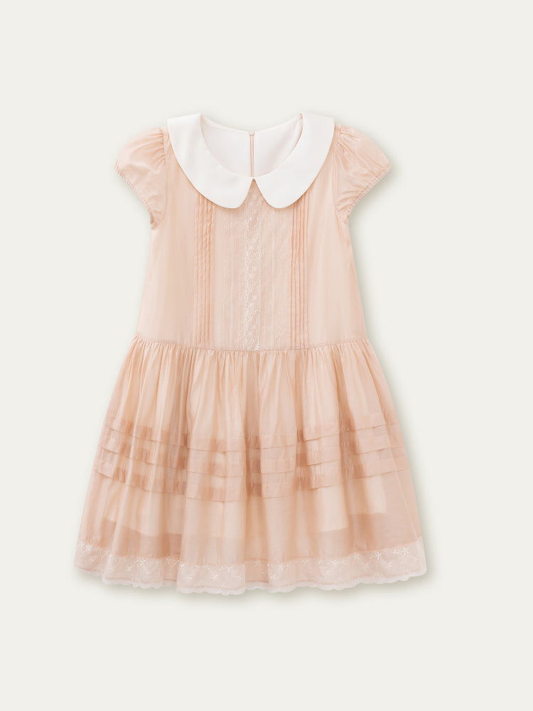 Pink Lace Baby Doll Dress