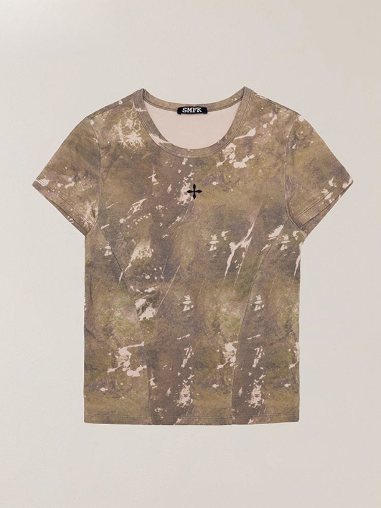 Vintage Hurricane Fade Body Tee Hurricane Camouflage
