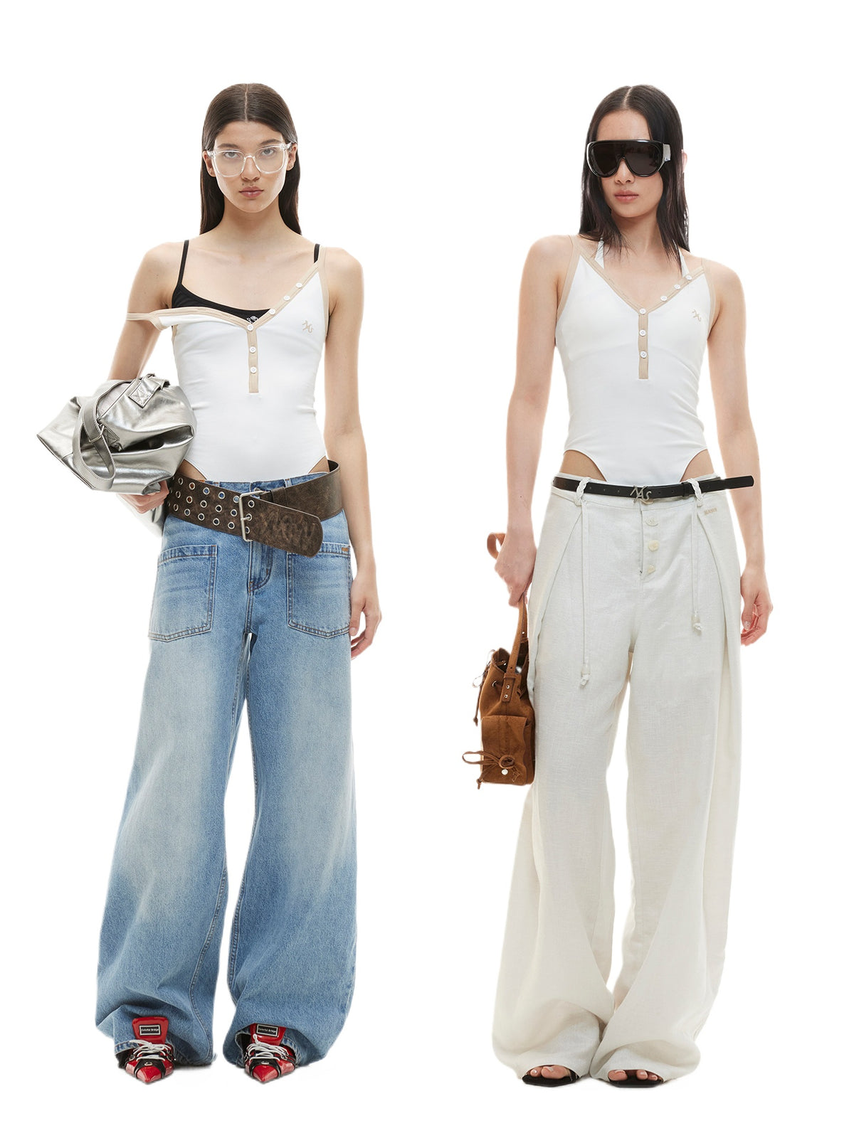 Contrast Trim V Bodysuit