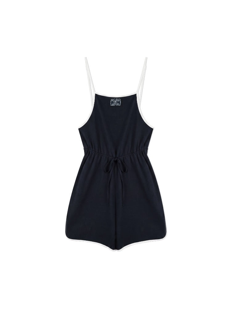 Drawstring Wide-Leg Jumpsuit