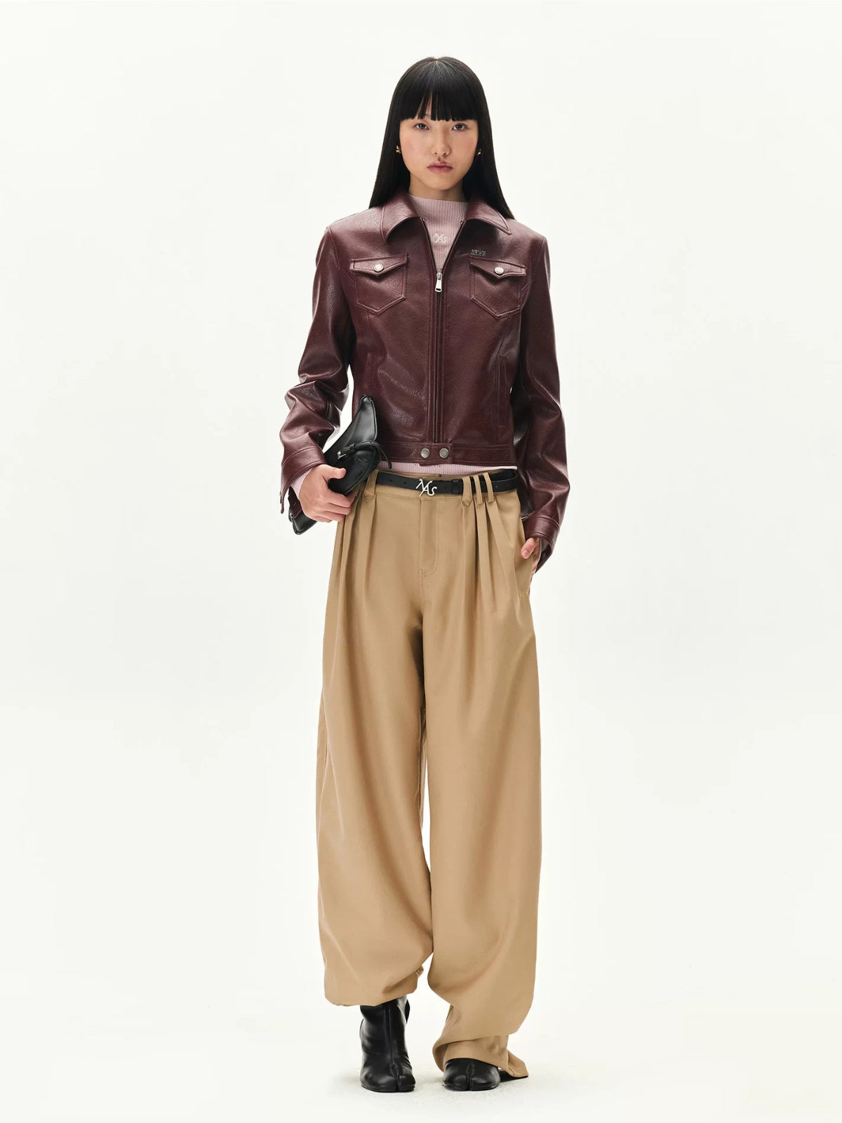 Storm Rider Textured Leather Jacket