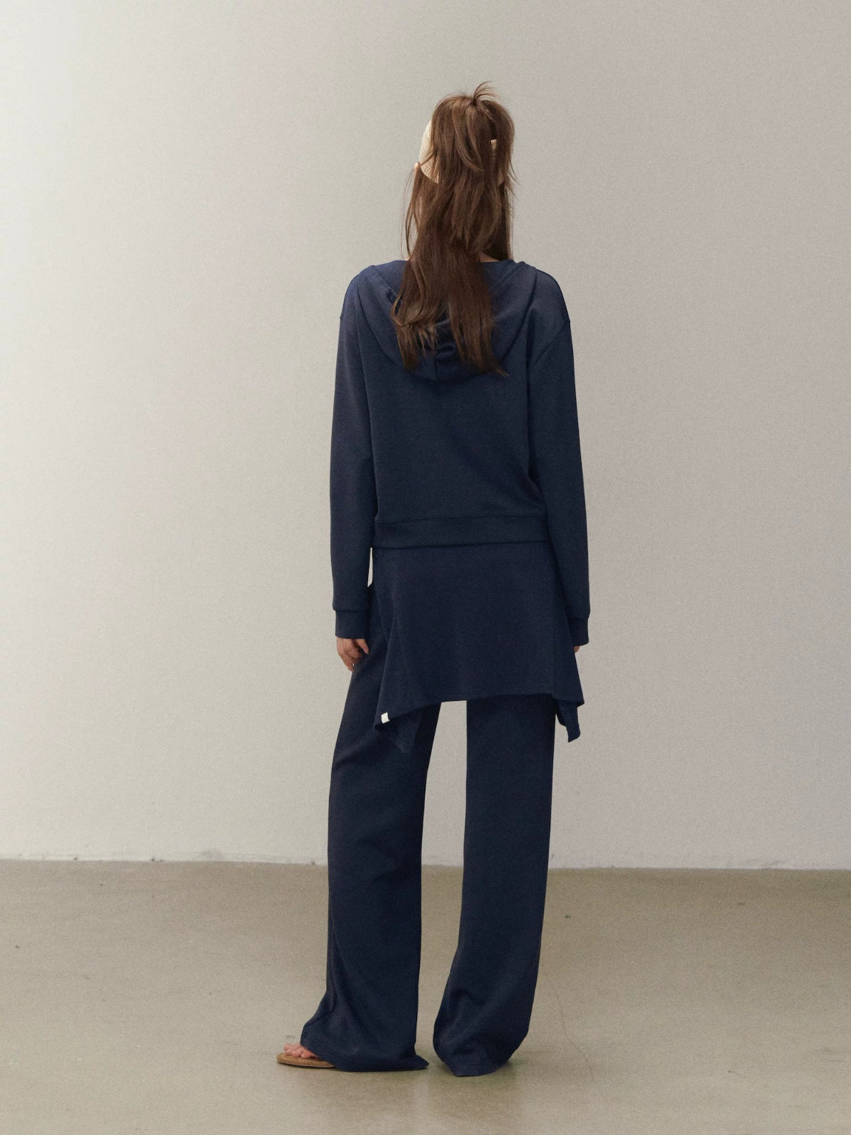 Layered Hoodie Cardigan & Pants Set