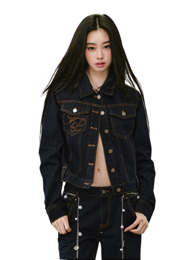 Denim Original Color Loose Fit Denim Jacket
