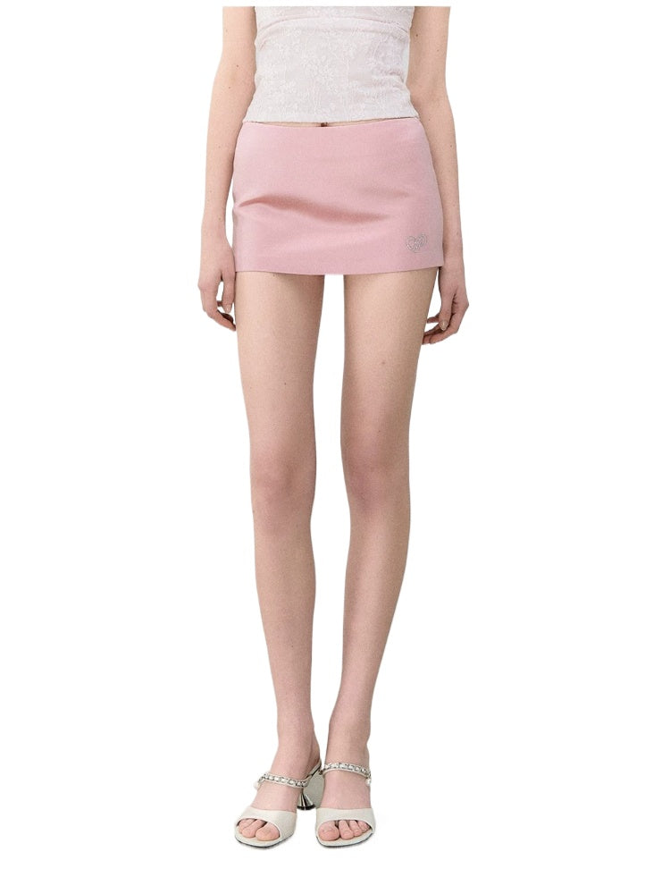 Shimmer Heart Satin Skirt