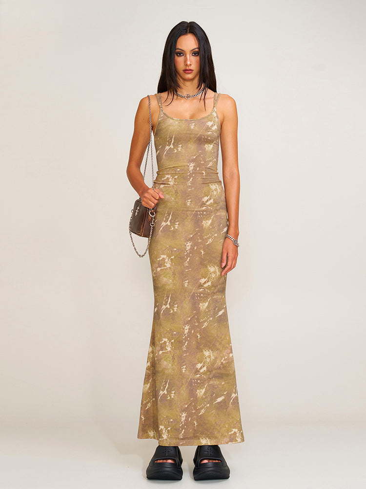 Wildworld Mermaid Knitted Silk Brace Dress