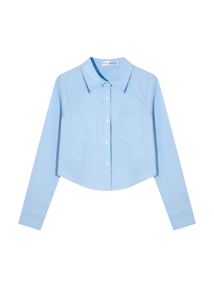 Solid Embroidered Shirt