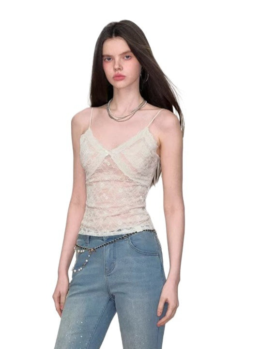 Lace Bow Cami Top