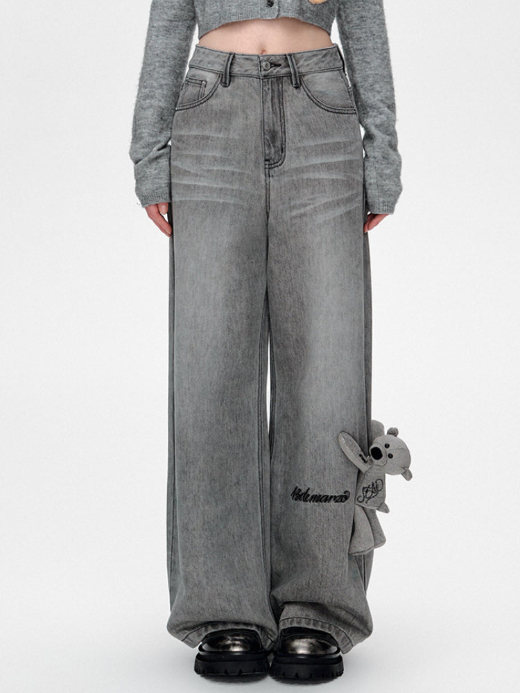 Handwritten Logo Pocket Straight Leg Jeans