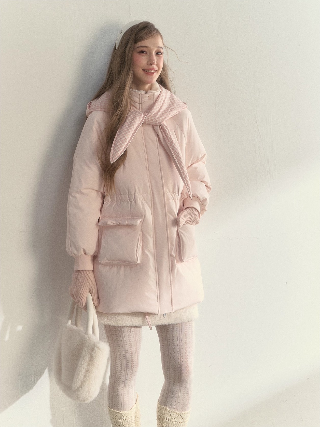 Scarf Hood Down Coat