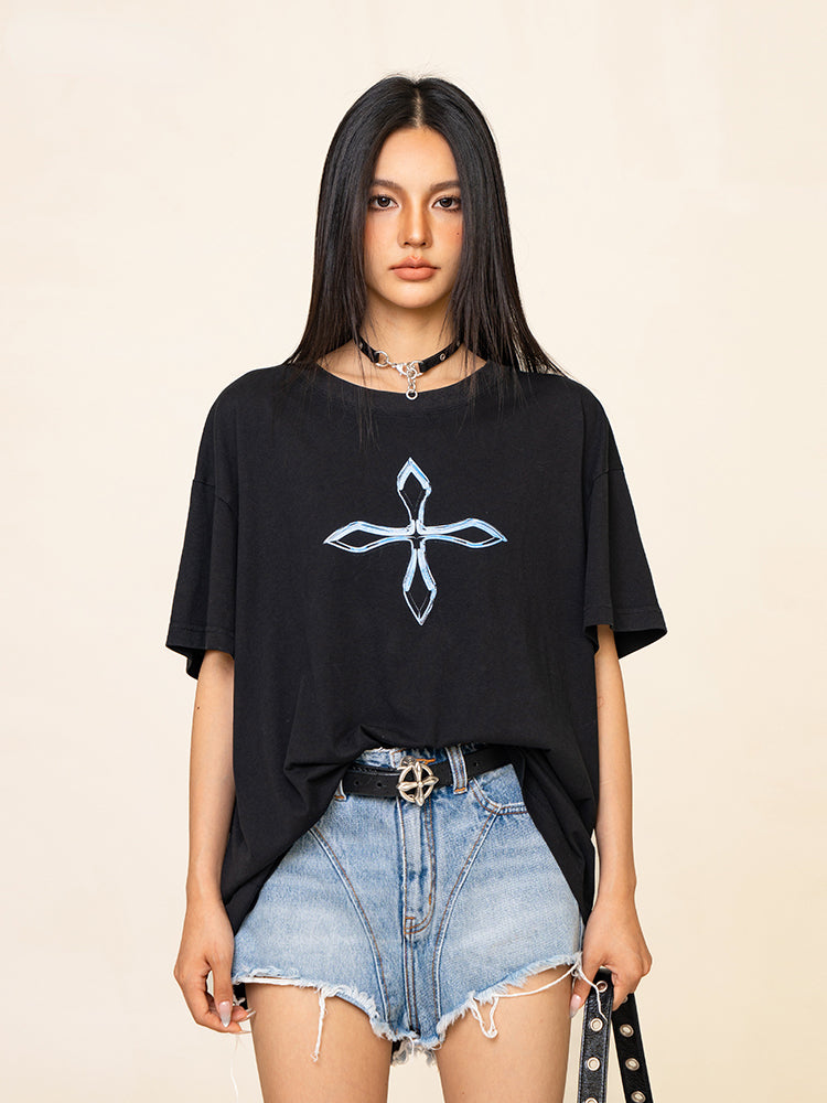 Compass Cross Vintage Tee