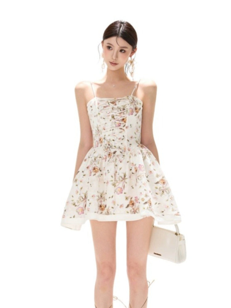 Rose Garden Embroidered Mini Dress