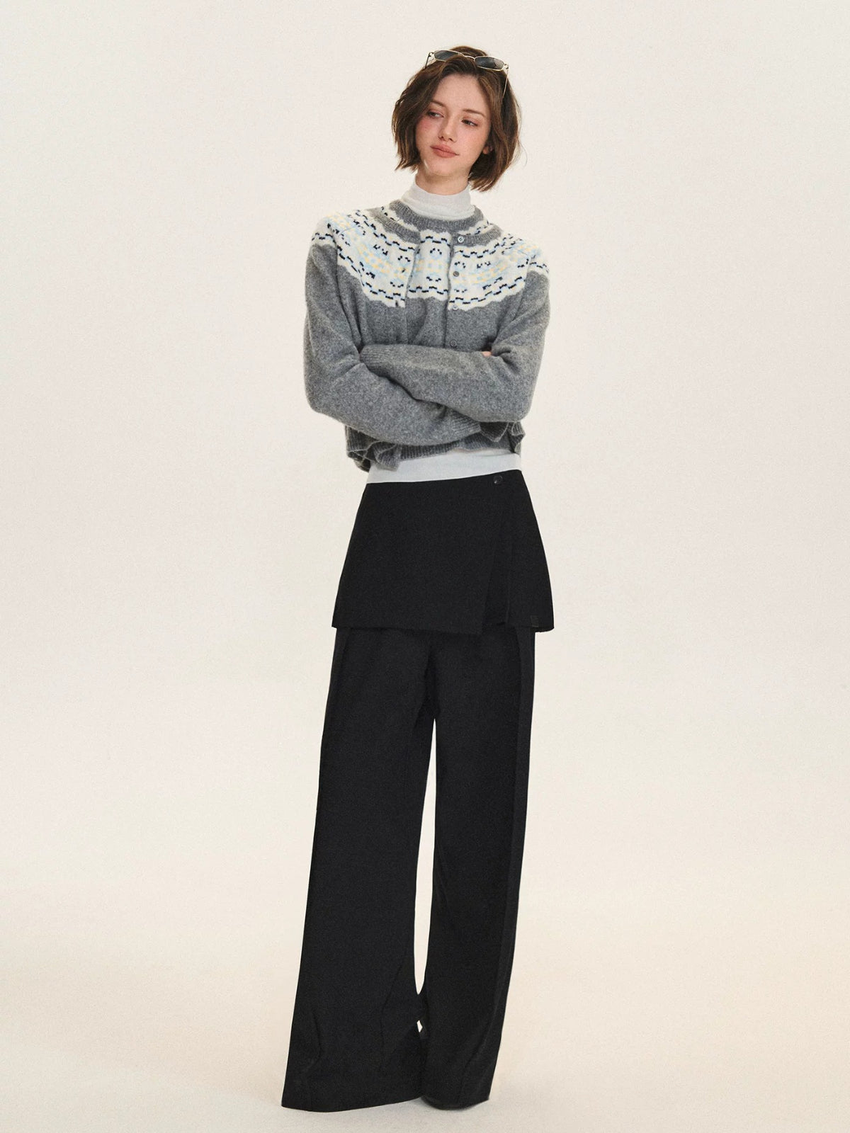 Fair Isle Cardigan & Sweater Set
