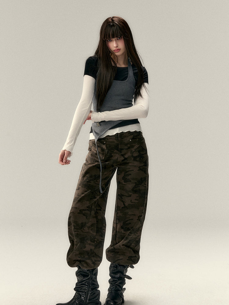 Embroidered Letter Short-Sleeve T-shirt