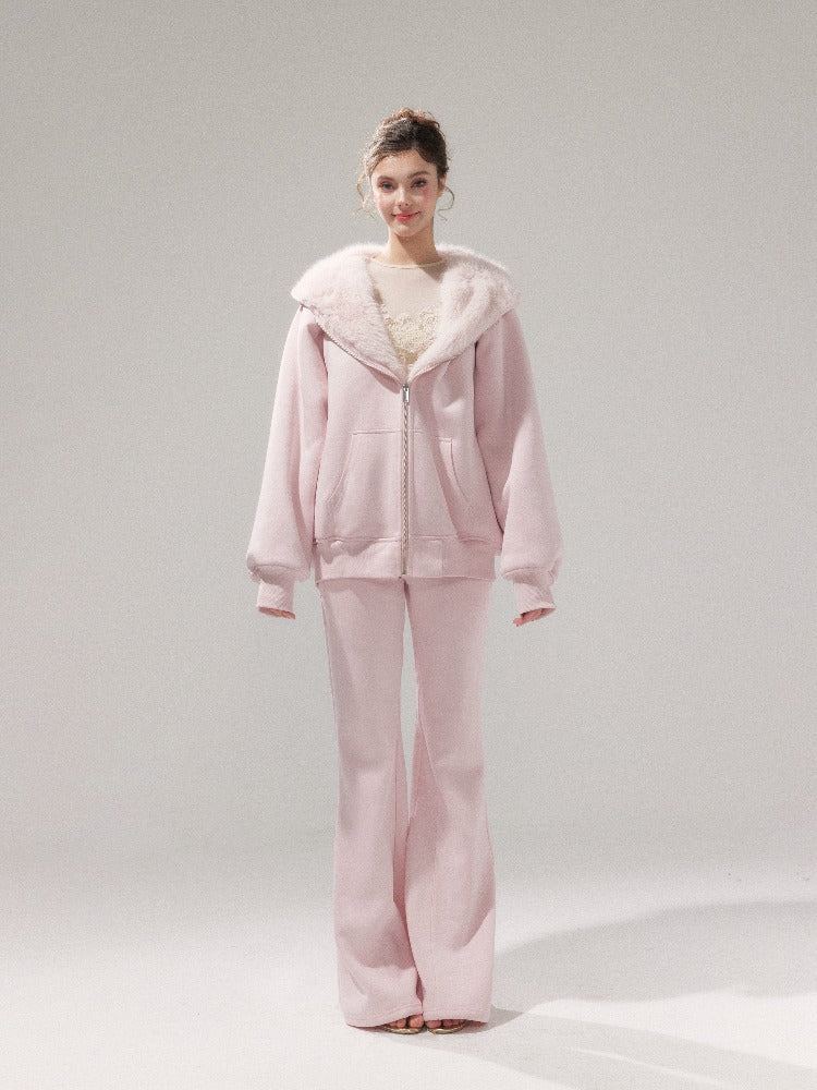 Reversible Hooded Sweatshirt & Fleece Pants Set